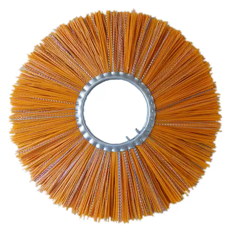 Sweeper Brush Rotary Assembly: Front-Mount for Sanitation Sweepers, Cleans Debris/Dust & Snow, Custom Sizes