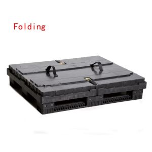 Large Collapsible Plastic Pallet Boxes For Warehouse Logistics Use