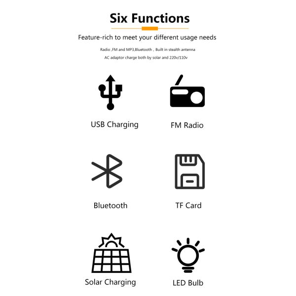 Solar Power System Bluetooth Under Sunlight Outdoor Activities Residential System Home Lighting