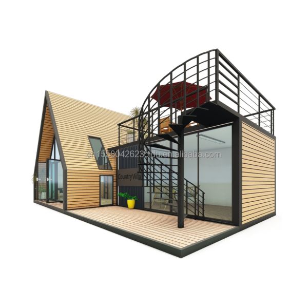 Modern Steel Frame Galvanized Steel Bending 180g Tiny Prefab House for Family Vacations or Hotel