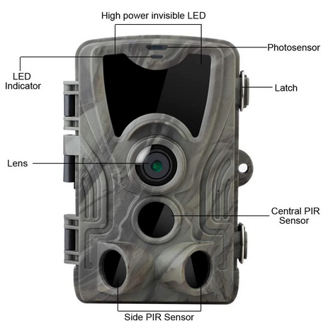 Wildlife Trigger Night Vision Trail Camera 2.0 Inch TFT Display