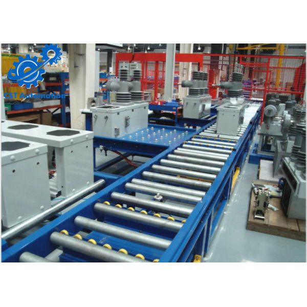 Logistic Automated Assembly Lines Machines With Stainless Steel Rollers Conveyor