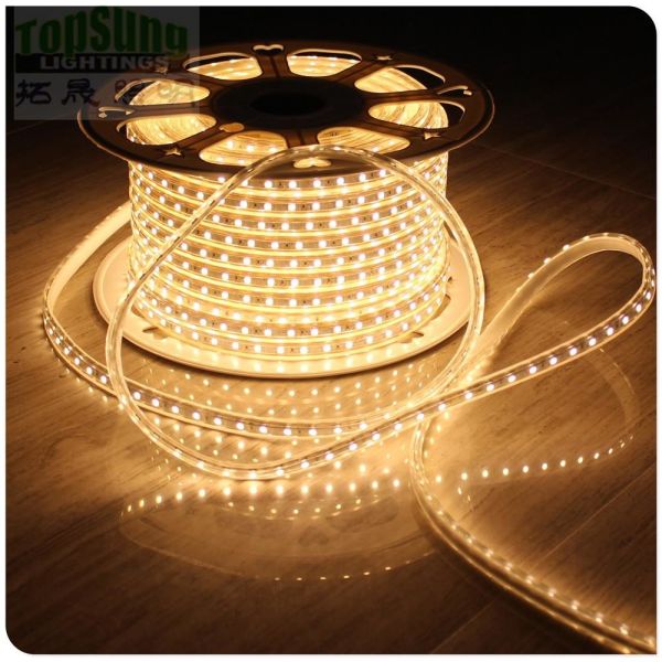50m high CRI waterproof flexible led strip light 5050 smd 240VAC white strips ribbon