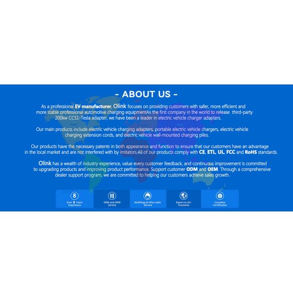 Olink Ccs 1 Fast Charger Electric Vehicle Charging EV Connectors Tesla to Ccs1 Combo Adapter