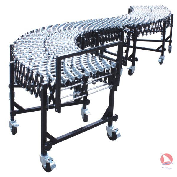 Flexible Crossed galvanized Steel Skate Wheel Conveyor