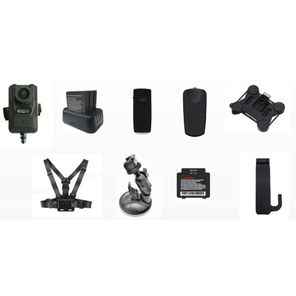 IP67 5G Real Time Cops Wearing Body Cameras 2K External Camera Connection