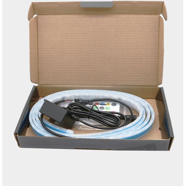 2pcs 12V Flexible Waterproof Car Headlight LED Tube Strip Turn Signal Brake Flow Guide Lights DRL