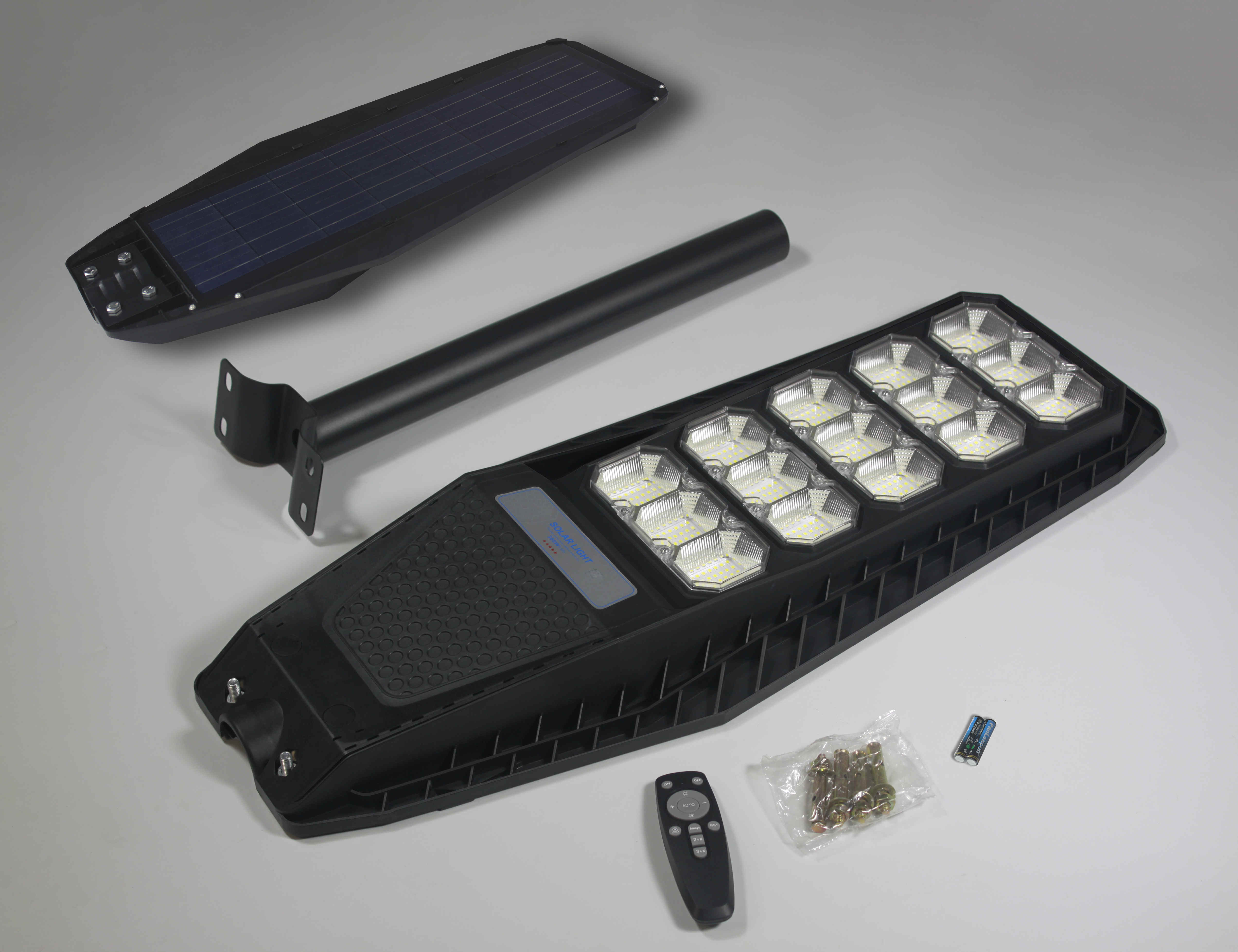 300W integrated solar led street light solar dusk to dawn street light with ABS material for outdoor use garden use