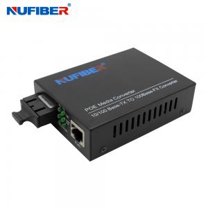 Buy cheap 100M Single Port Singlemode Dual Fiber POE Media Converter For IP Camera product