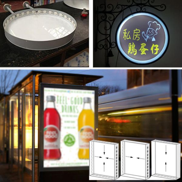 LED Light Dimmer Module High Power SEG Fabric Frame Lightbox Lighting IP67 12V 3535 SMD