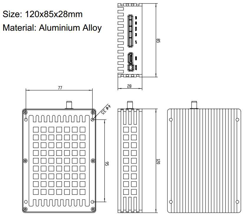 LKAV1618 1W Long Range EOD Robots Wireless Video System FHD CVBS NTSC PAL COFDM AES256 Encryption Low Delay