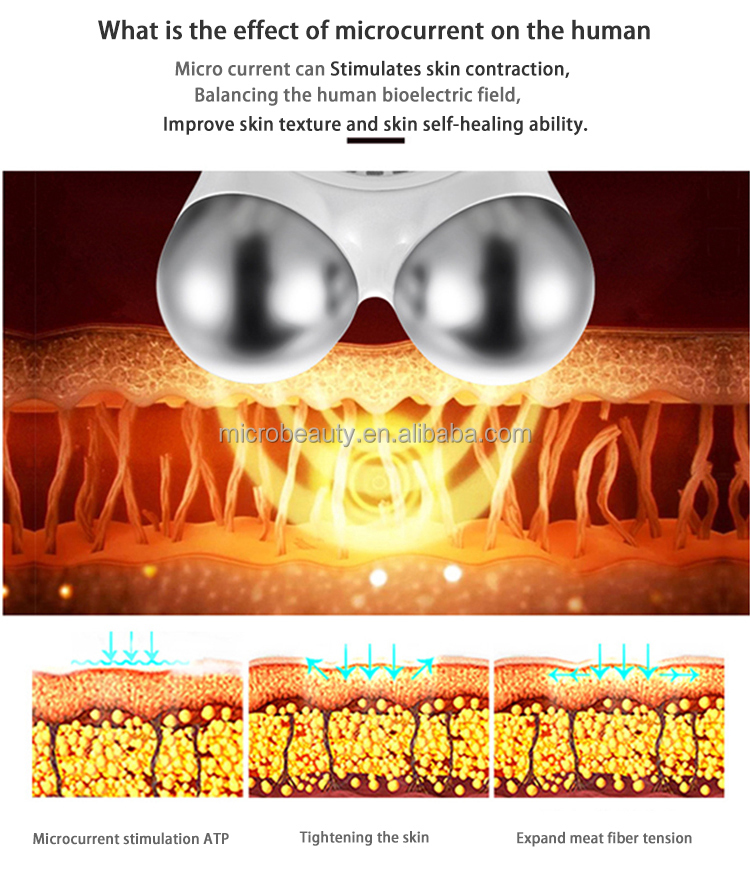 LED Photon Therapy Wrinkle Remover Machine Anti Puffiness EMS Vibration Lifting Face Massager