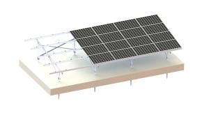 Buy cheap AL6005 Anodized Aluminium Solar Mounting Structure 45 Degree Ground System product