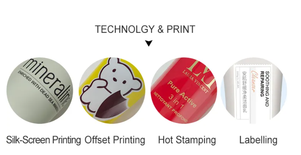 100% Recycled Eye Cream Tube Packaging Skincare Cream Squeeze Tube customized