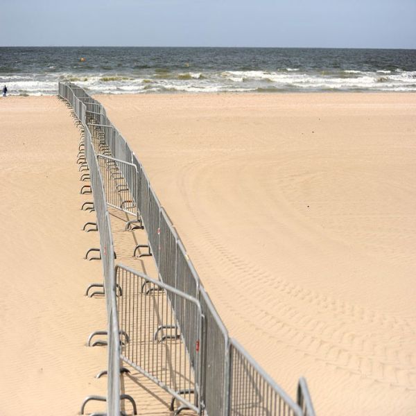 Quick Assembled Crowd Control Barricades Interlocking Type Various Color