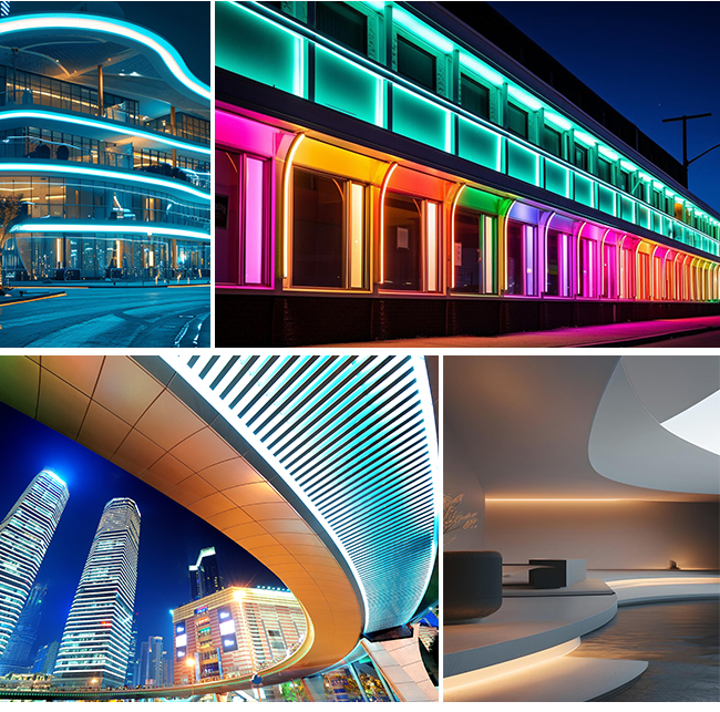 Flexible LED Silicone Neon Strips 15*13 180 Degree Circular Outdoor LED Neon Flex Light