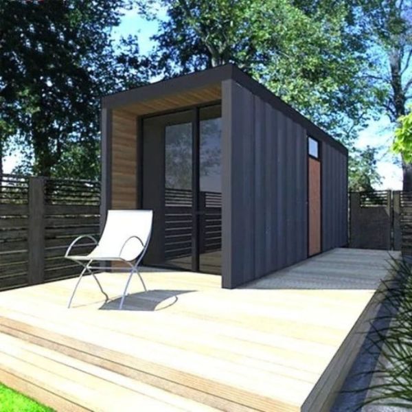 Galvanized 100mm Sandwich Panel Modern Prefab Cargo Container Homes