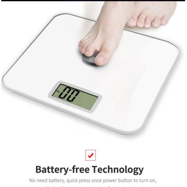 Battery - Free 250KG Electronic Bathroom Scale