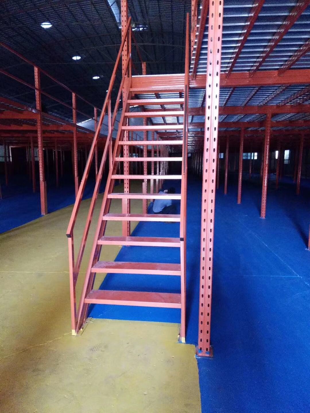 Multi Tier Storage Mezzanine Platforms 8 Tons Steel Mezzanine Floor Rack