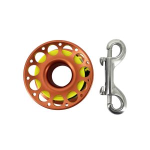 Aluminum finger reel with flat rope and rotatable gravity