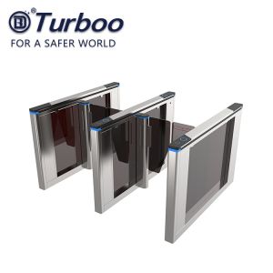 Office Security Swing Electronic Turnstile Barrier Gate RFID Card Reader