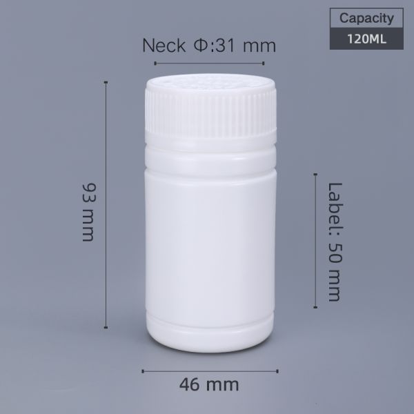 Waterproof Child Resistant Pill Packer Box Bottle With Anti Theft Cap Capacity 20ML to 200ML