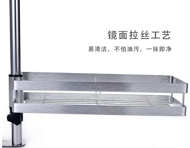 Flexible Kitchen Cabinet Basket / Multi - Layers Kitchen Rotating Shelf For Spices