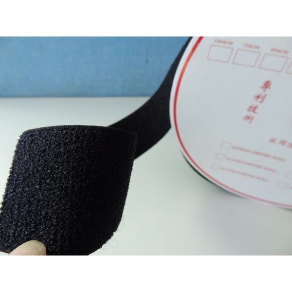 Weave Deformation Yarn Elastic Hook Loop / Medical Nylon Napped Loop Straps