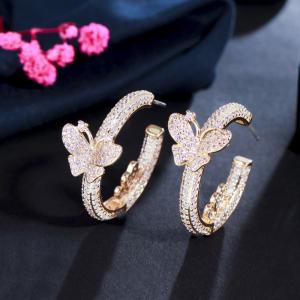 Buy cheap Fashion Trendy Butterfly Earring for Women Wedding Cute Butterfly Earring Butterfly Earring Jewelry for Party Gift product