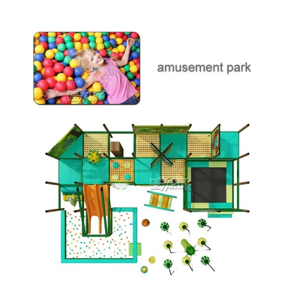 Indoor Soft Playground Kids Entertainment Equipment With Slide And Climbing
