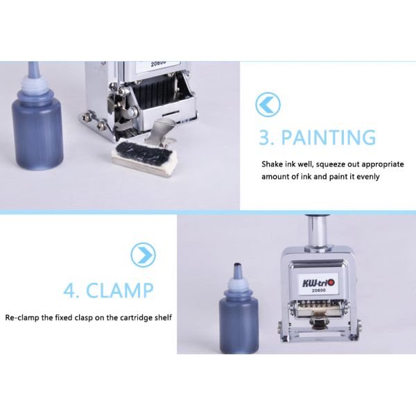 6 8 Digit 20600 20800 Automatic Numbering Machine Zinc Alloy