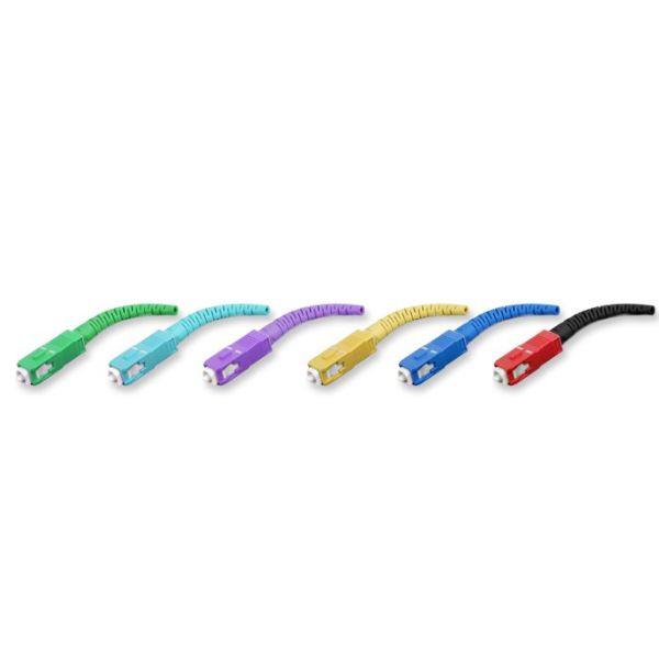Simplex Multimode SC UPC 45 Degree Fiber Optic Patch Cord Connector Pink Color