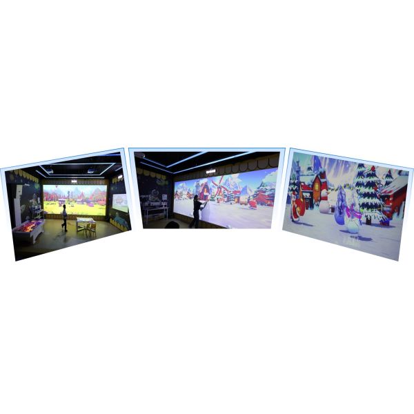 Real-time Interactive Effects Immersive Interactive Wall Drawing Game For Education Centers