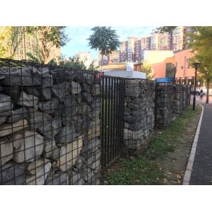 Protective Fences Gabion Mesh Basket Hot Dipped Galvanised Wire