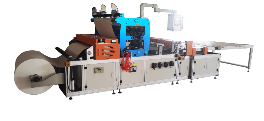 Computerized Air Filter Making Machine 1300mm Working Width Paper Cutting Machine 1KW