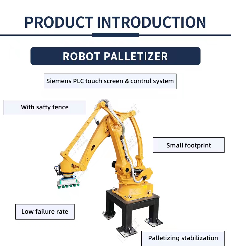 Collaborative Robot Palletizer System Single Column Robotic Palletizer