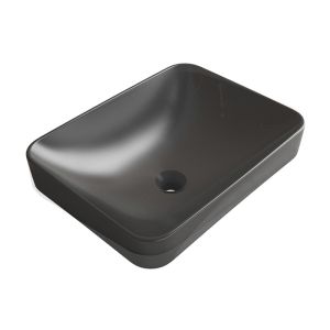 Buy cheap Countertop Black Ceramic Basins Rectangle Shape for Washroom product