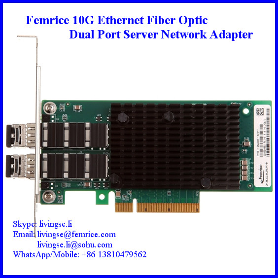 10 Gigabit Optical Fiber Server Application NIC SFP+ LAN Card Intel X520-SR2