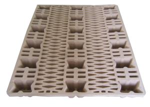 Buy cheap Eco - Friendly Waste Paper Pulp Pallet Molded Single Faced Style product