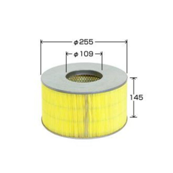Heavy Duty Air Filter 17801-17020 truck air filter ISO9001 certification Outer diameter 255mm