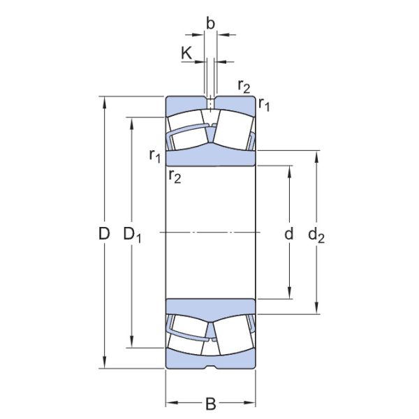 P6 24122CC Spherical Roller Bearing for Textile Machines