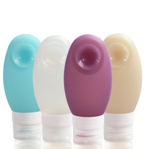 Buy cheap Odorless 100ml Silicone Travel Bottles With Suction Cup product