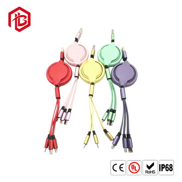 Bett 1m 2m 3m LED Charger Cable High Quality Android USB 2.0 Fast Charging Nylon Micro USB Cable