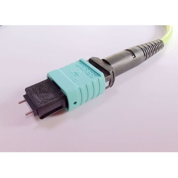 Male To Female MPO Patch Cable LSZH Material Crush Resistance For Communication System