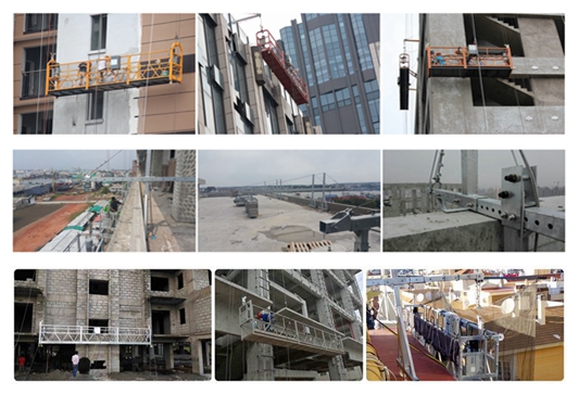 Steel suspended platform ZLP630 LS30 safety lock for window cleaning