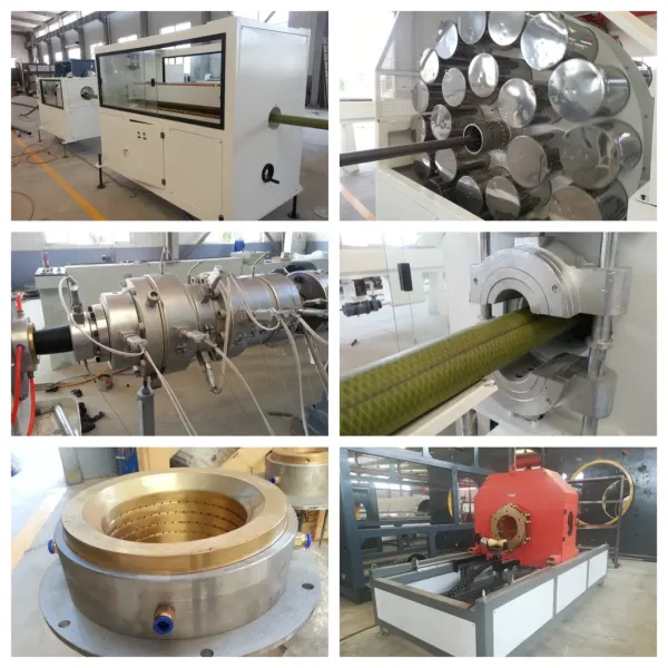 High Speed Pert / Pex Flexible Insulation Pipe Making Machine for Industrial Fluid Transportation