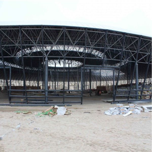 Q235 Q345 Metal Frame Roof Customized Light Steel Frame Structure Punching