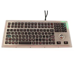Backlit Industrial Ruggedized Keyboard IP67 116 Keys With Numeric Keypad