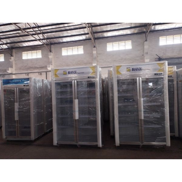 Commercial Sliding Glass Door Freezer Fridge display and storage