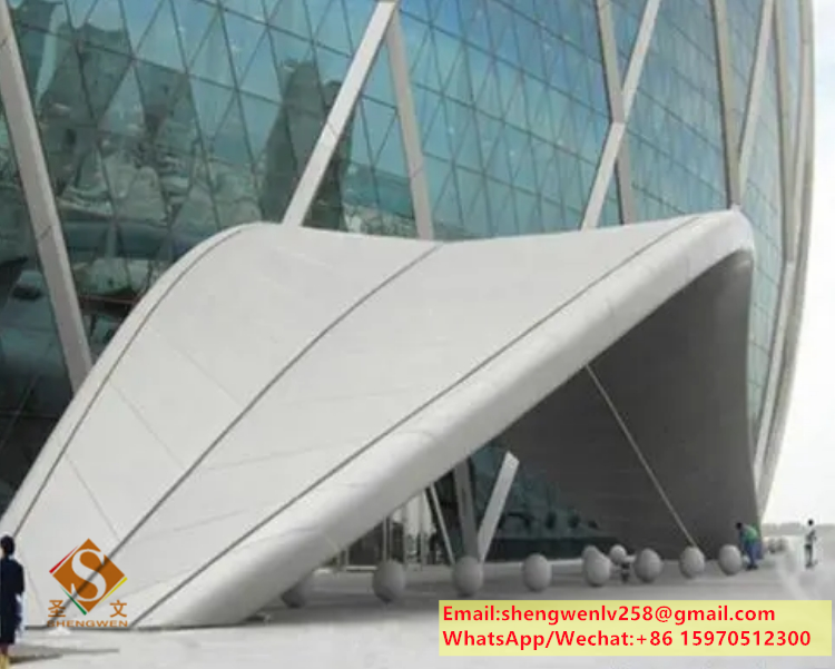 Aluminum Facade Cladding Exterior Cladding Accessories Laser Perforated Facade Curtain Wall